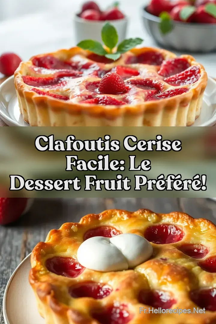 Clafoutis Cerise Facile: Le Dessert Fruit Préféré!