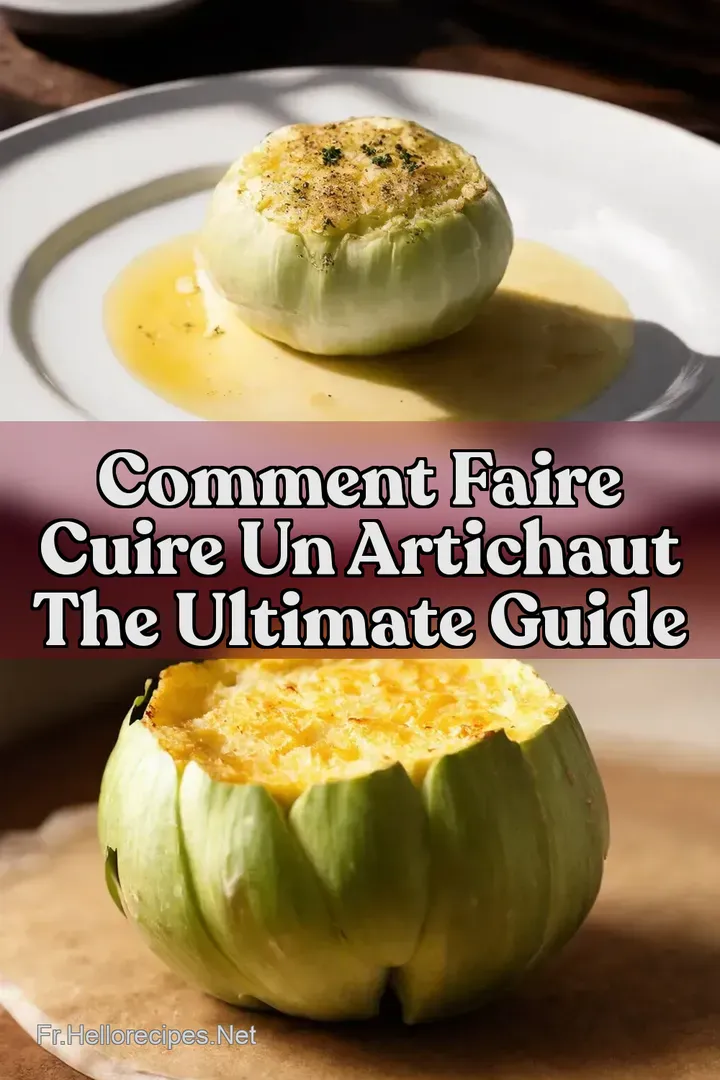 Comment faire cuire un artichaut The Ultimate Guide : ÉPINGLER POUR PLUS TARD Comment faire cuire un artichaut The Ultimate Guide