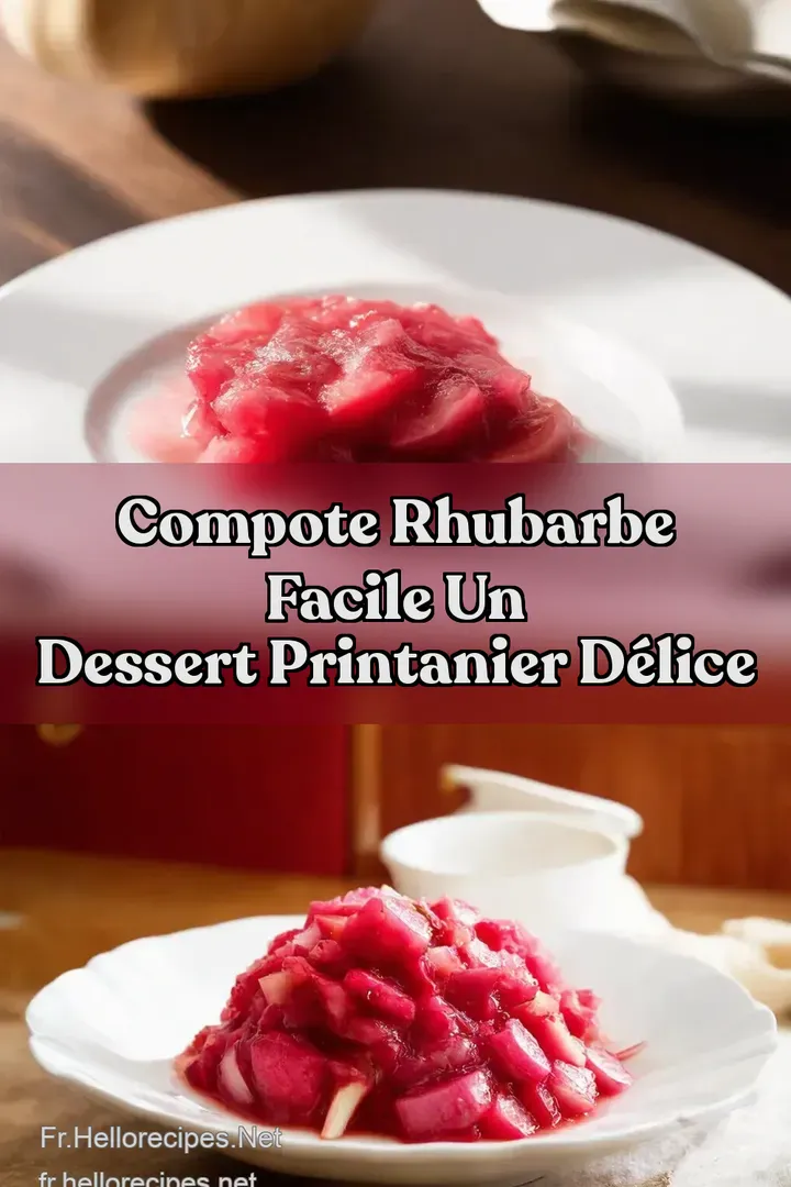 Compote Rhubarbe Facile Un Dessert Printanier D&eacute;lice