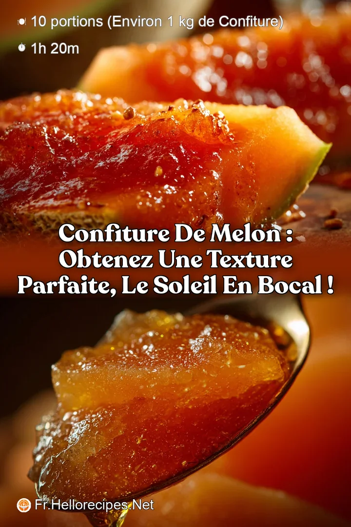 Confiture de melon : Obtenez une texture parfaite le soleil en bocal !