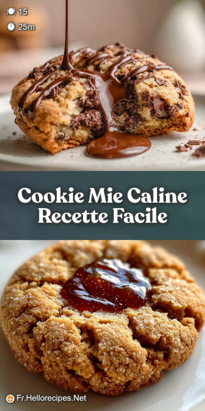 A close-up view of a chewy cookie highlighting melted chocolate chips, soft, golden dough, and slightly crinkled edges. Vi...