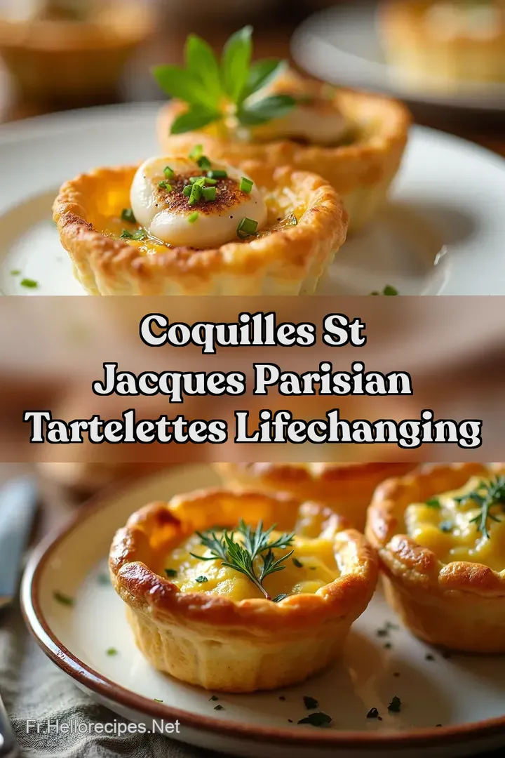 Coquilles St Jacques Parisian Tartelettes LifeChanging