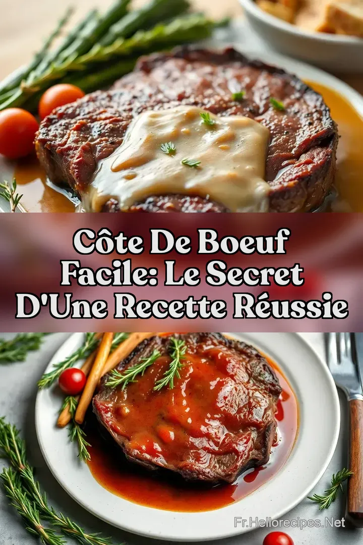 Côte de Boeuf Facile: Le Secret d' une Recette Réussie : ÉPINGLER POUR PLUS TARD Côte de Boeuf Facile: Le Secret d' une Recette Réussie
