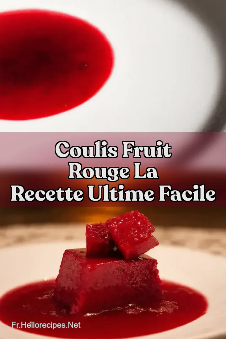 Coulis Fruit Rouge La Recette Ultime Facile : ÉPINGLER POUR PLUS TARD Coulis Fruit Rouge La Recette Ultime Facile
