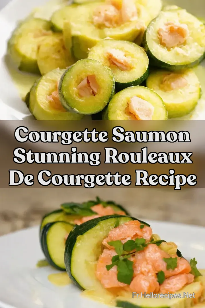 Courgette Saumon Stunning Rouleaux de Courgette Recipe