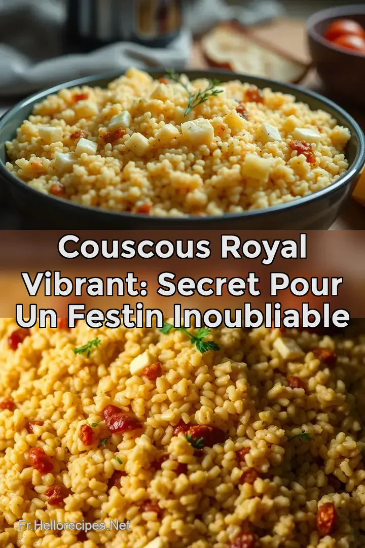 Couscous Royal Vibrant: Secret Pour un Festin Inoubliable