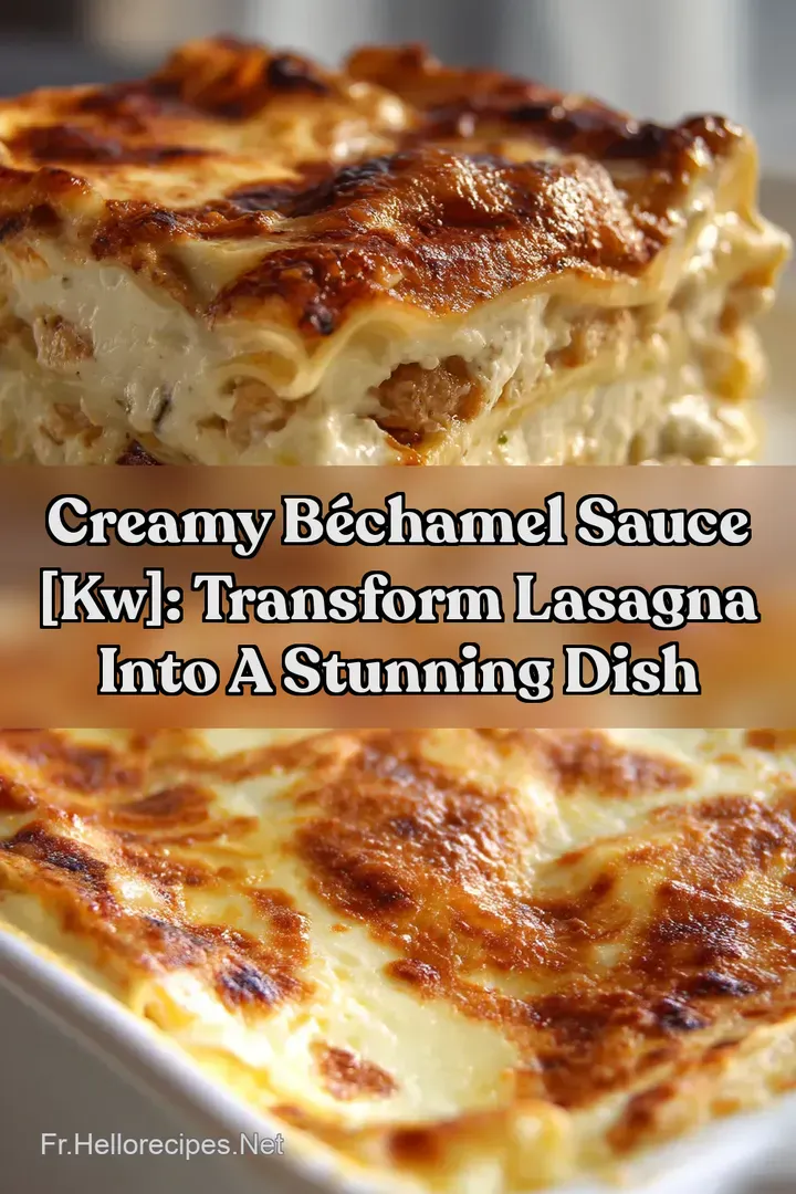 Creamy Béchamel Sauce [kw]: Transform Lasagna Into a Stunning Dish