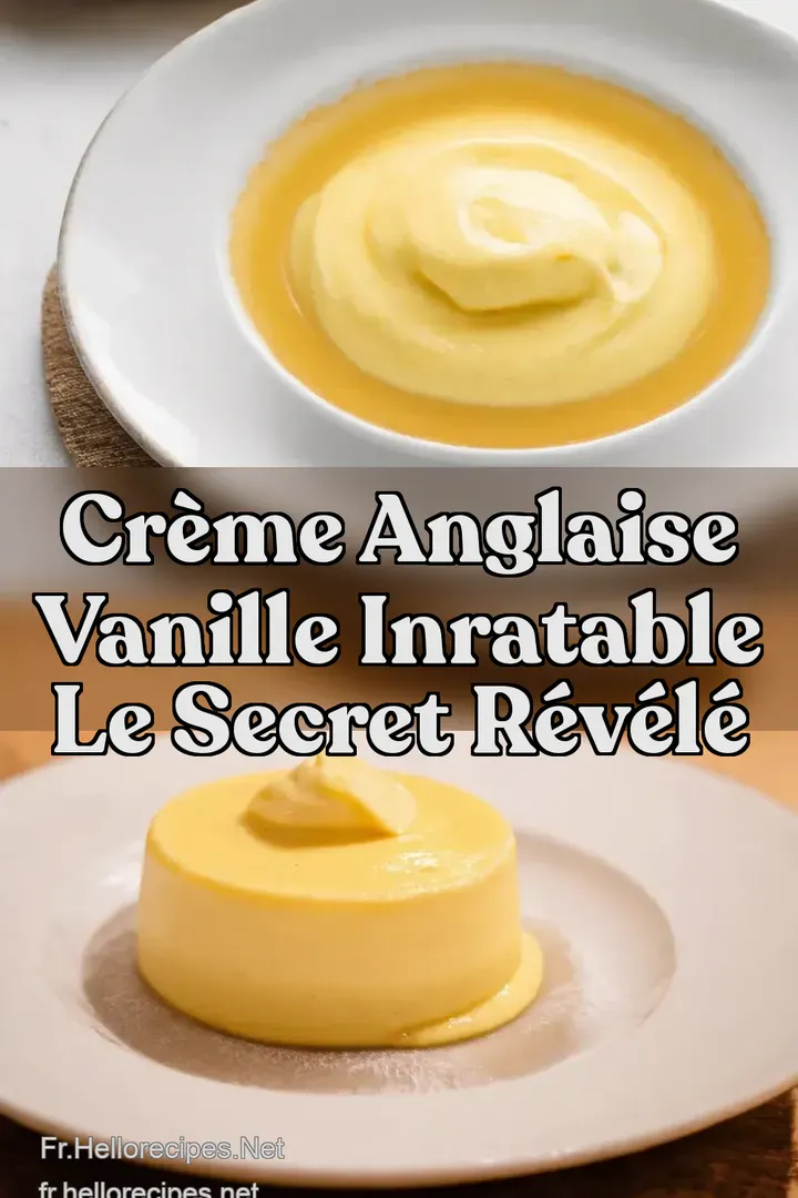 Cr&egrave;me Anglaise Vanille Inratable Le Secret R&eacute;v&eacute;l&eacute;