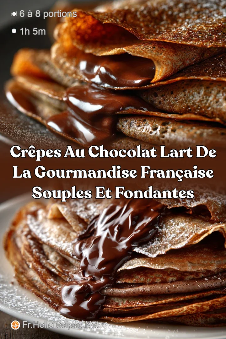 Cr&ecirc;pes au Chocolat Lart de la gourmandise fran&ccedil;aise souples et fondantes