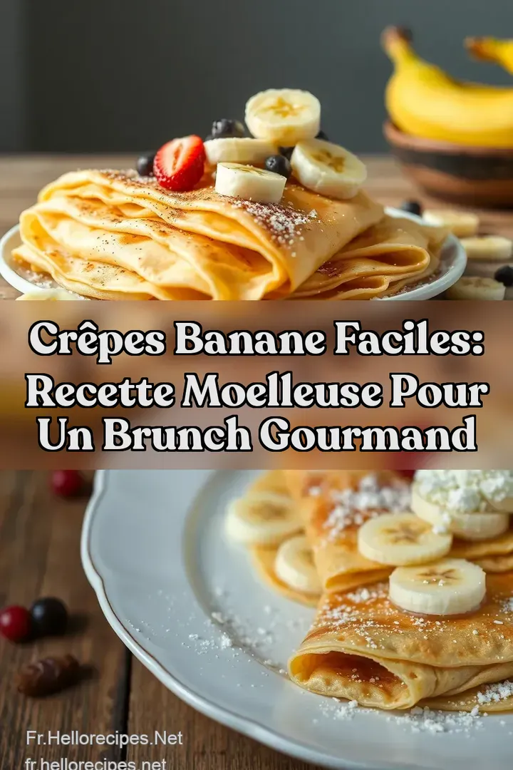 Crêpes Banane Faciles: Recette Moelleuse Pour Un Brunch Gourmand