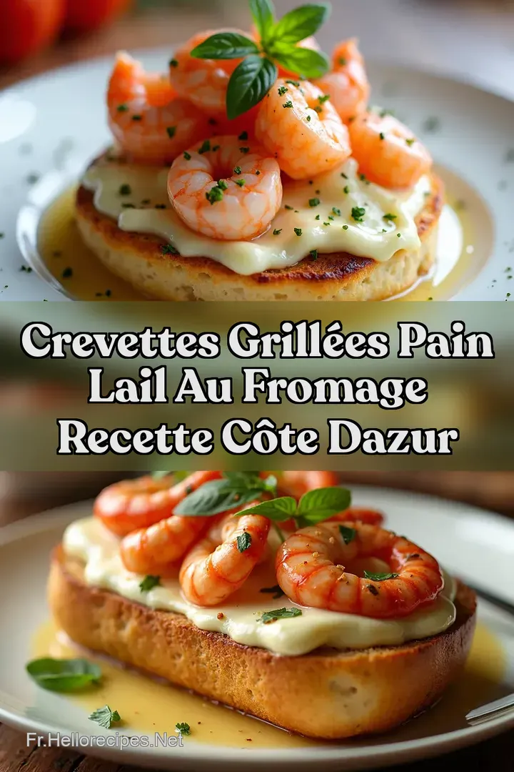 Crevettes Grill&eacute;es Pain lAil au Fromage Recette C&ocirc;te dAzur