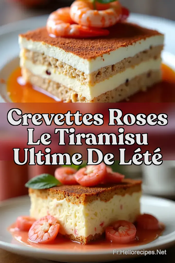 Crevettes Roses Le Tiramisu Ultime de l&Eacute;t&eacute;