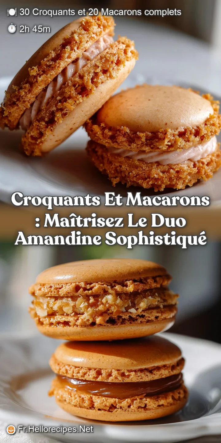 Croquants et Macarons : Ma&icirc;trisez le Duo Amandine Sophistiqu&eacute;