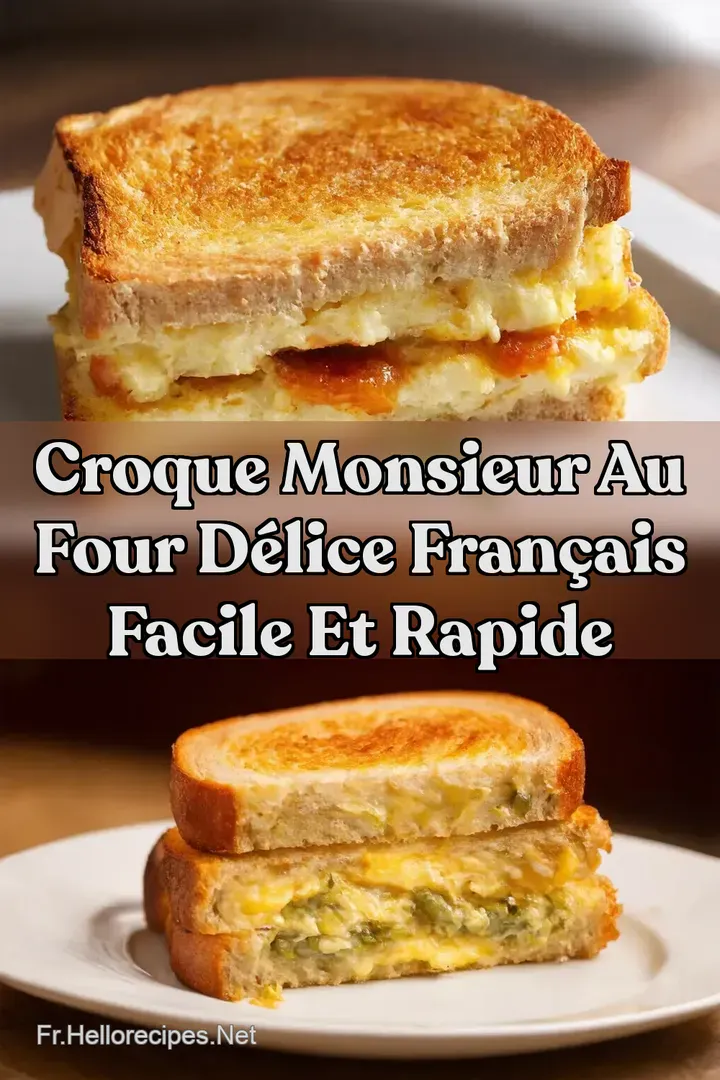Croque Monsieur Au Four D&eacute;lice Fran&ccedil;ais Facile et Rapide