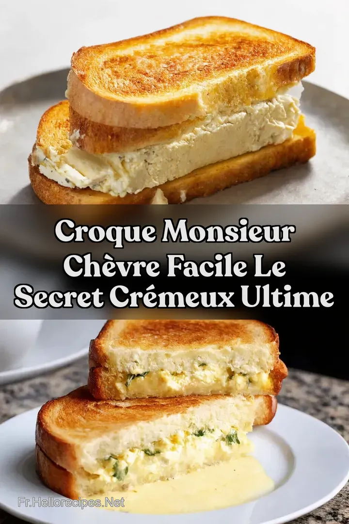 Croque Monsieur Ch&egrave;vre Facile Le Secret Cr&eacute;meux Ultime