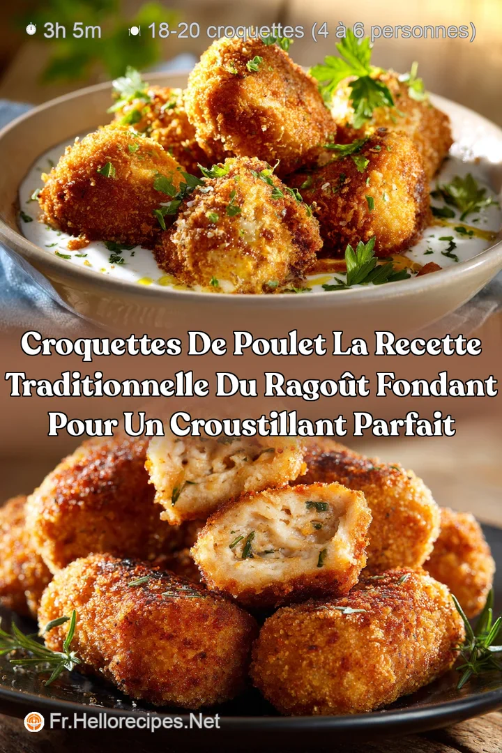 Croquettes de poulet La recette traditionnelle du rago&ucirc;t fondant pour un croustillant parfait