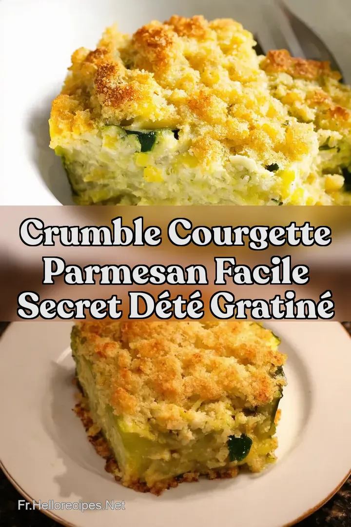 Crumble Courgette Parmesan Facile Secret D&Eacute;t&eacute; Gratin&eacute;