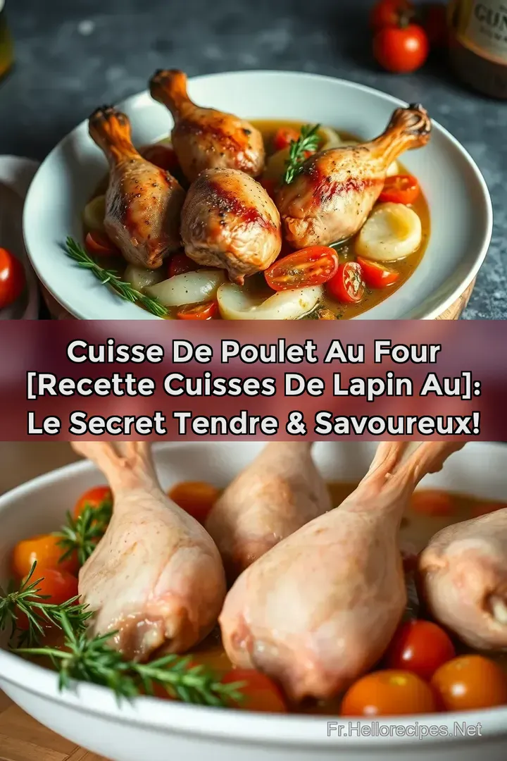 Cuisse de Poulet au Four [recette cuisses de lapin au]: Le Secret Tendre &amp Savoureux!