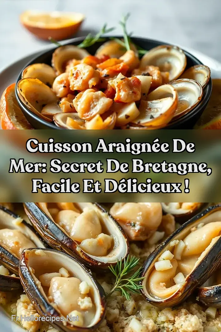 Cuisson araignée de mer: Secret de Bretagne Facile et Délicieux ! : ÉPINGLER POUR PLUS TARD Cuisson araignée de mer: Secret de Bretagne Facile et Délicieux !