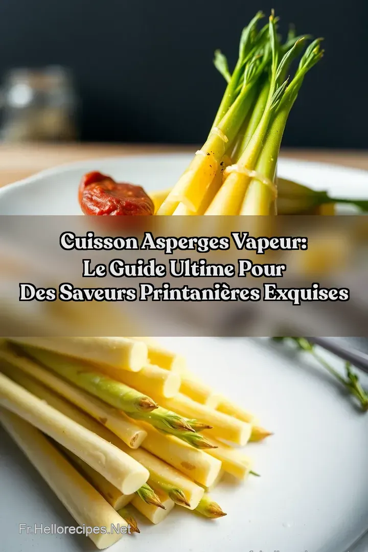 Cuisson Asperges Vapeur: Le Guide Ultime Pour Des Saveurs Printanières Exquises : ÉPINGLER POUR PLUS TARD Cuisson Asperges Vapeur: Le Guide Ultime Pour Des Saveurs Printanières Exquises