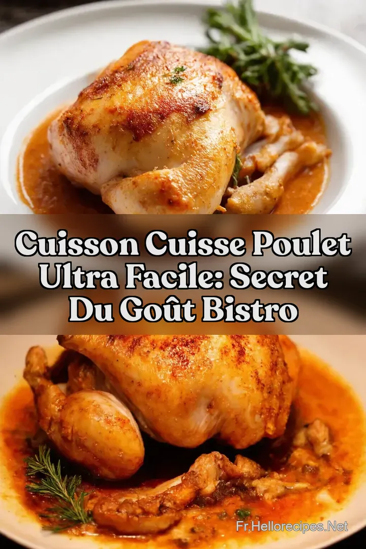 Cuisson Cuisse Poulet Ultra Facile: Secret du Goût Bistro : ÉPINGLER POUR PLUS TARD Cuisson Cuisse Poulet Ultra Facile: Secret du Goût Bistro