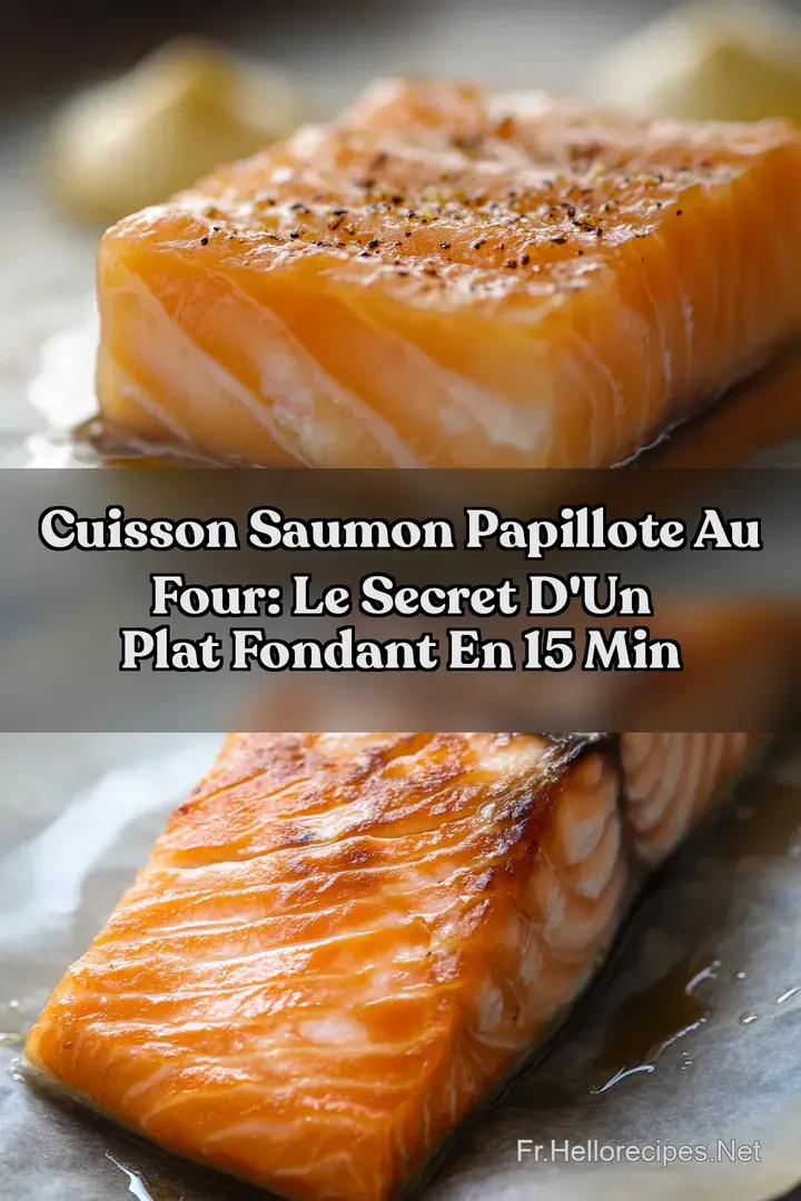 Cuisson saumon papillote au four: Le Secret d&#039 un plat fondant en 15 min