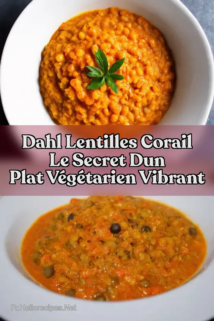 Dahl Lentilles Corail Le Secret dun Plat V&eacute;g&eacute;tarien Vibrant
