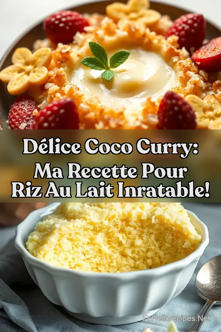 Délice Coco Curry: Ma Recette pour Riz au Lait Inratable! : ÉPINGLER POUR PLUS TARD Délice Coco Curry: Ma Recette pour Riz au Lait Inratable!