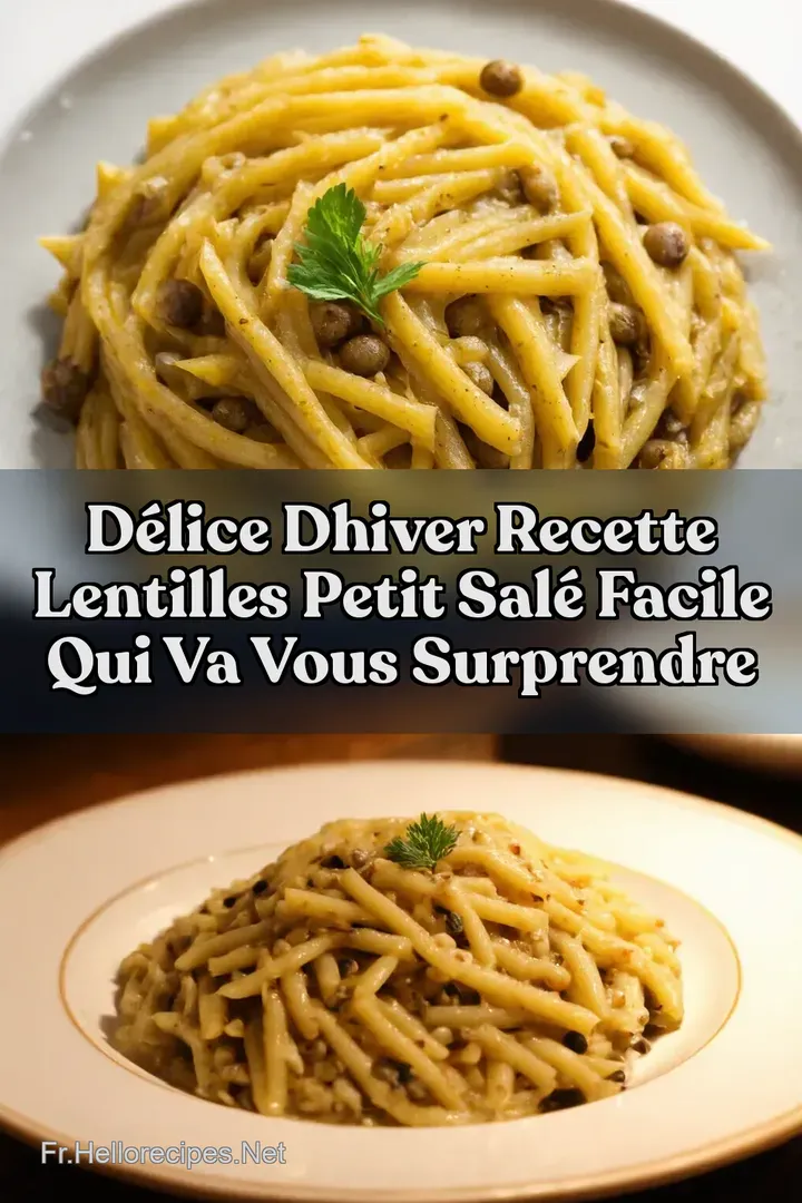 D&eacute;lice dhiver Recette Lentilles Petit Sal&eacute; Facile Qui Va Vous Surprendre
