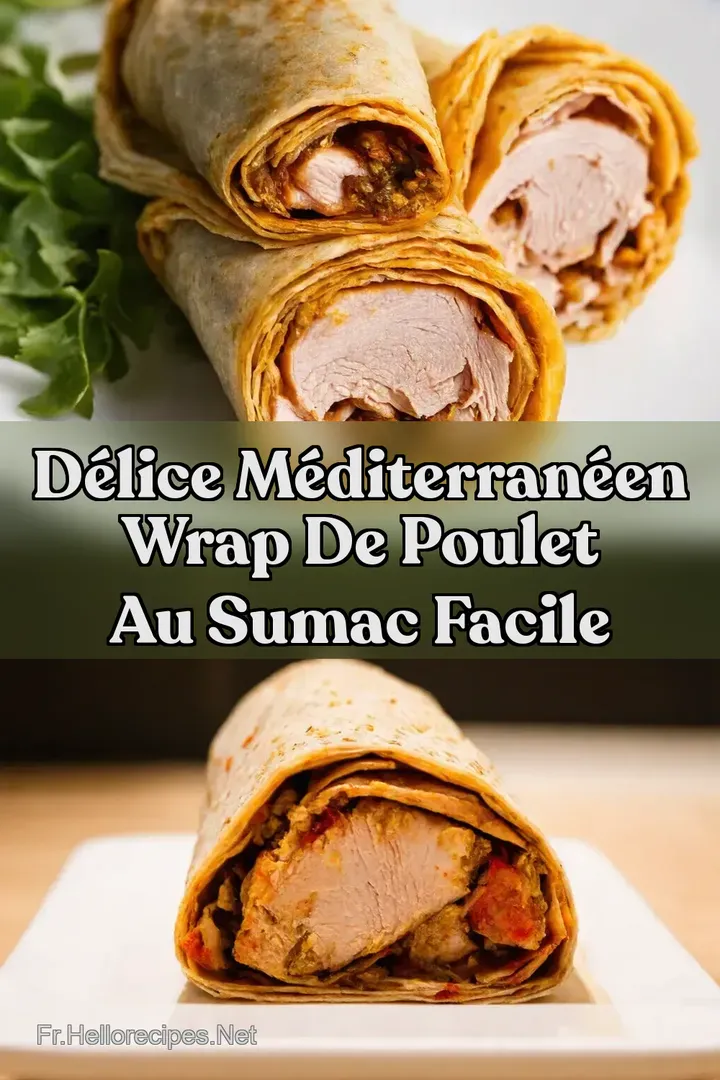 D&eacute;lice M&eacute;diterran&eacute;en Wrap de Poulet au Sumac Facile