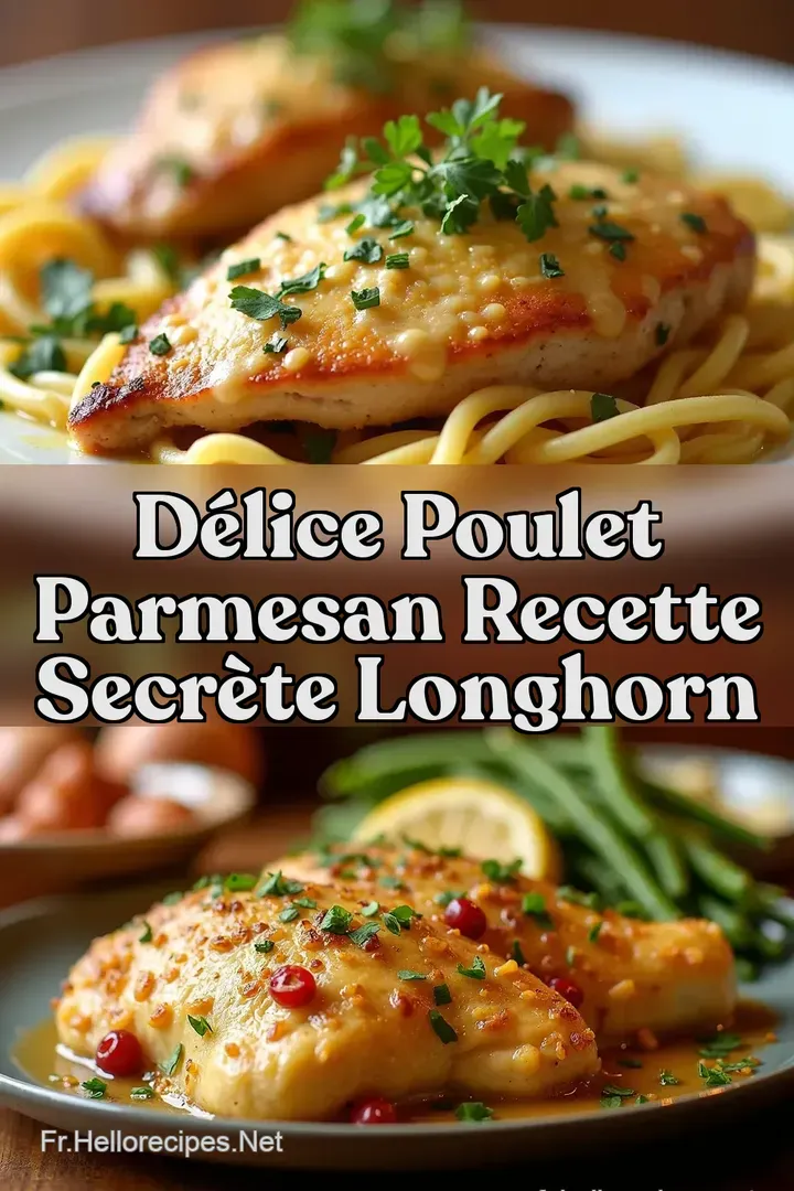 D&eacute;lice Poulet Parmesan Recette Secr&egrave;te Longhorn