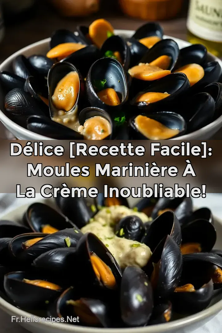 Délice [recette facile]: Moules Marinière à la Crème Inoubliable!