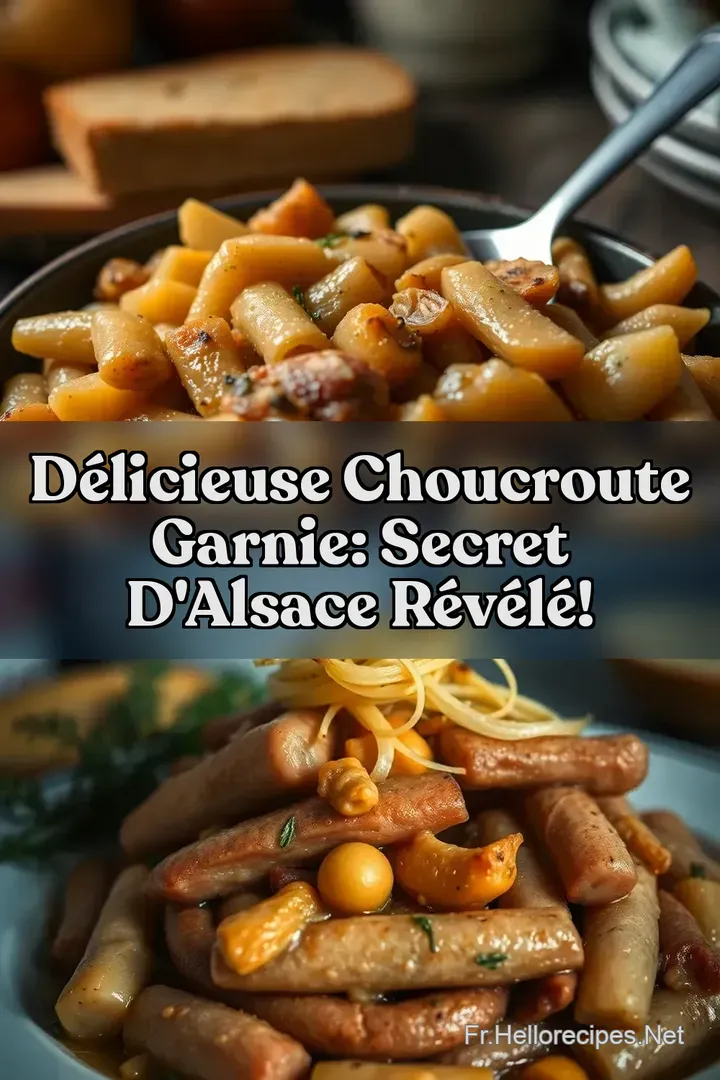 Délicieuse Choucroute Garnie: Secret d' Alsace Révélé! : ÉPINGLER POUR PLUS TARD Délicieuse Choucroute Garnie: Secret d' Alsace Révélé!