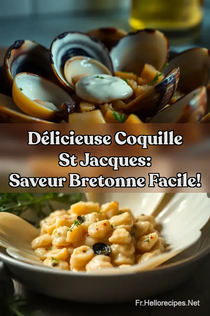 Délicieuse Coquille St Jacques: Saveur Bretonne Facile! : ÉPINGLER POUR PLUS TARD Délicieuse Coquille St Jacques: Saveur Bretonne Facile!