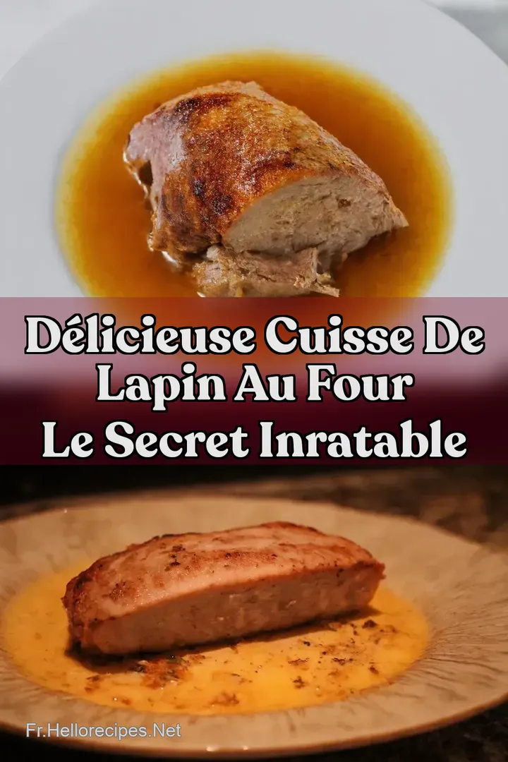 Délicieuse Cuisse de Lapin au Four Le Secret Inratable : ÉPINGLER POUR PLUS TARD Délicieuse Cuisse de Lapin au Four Le Secret Inratable