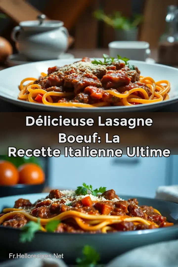 DÉLICIEUSE Lasagne Boeuf: La Recette Italienne Ultime : ÉPINGLER POUR PLUS TARD DÉLICIEUSE Lasagne Boeuf: La Recette Italienne Ultime