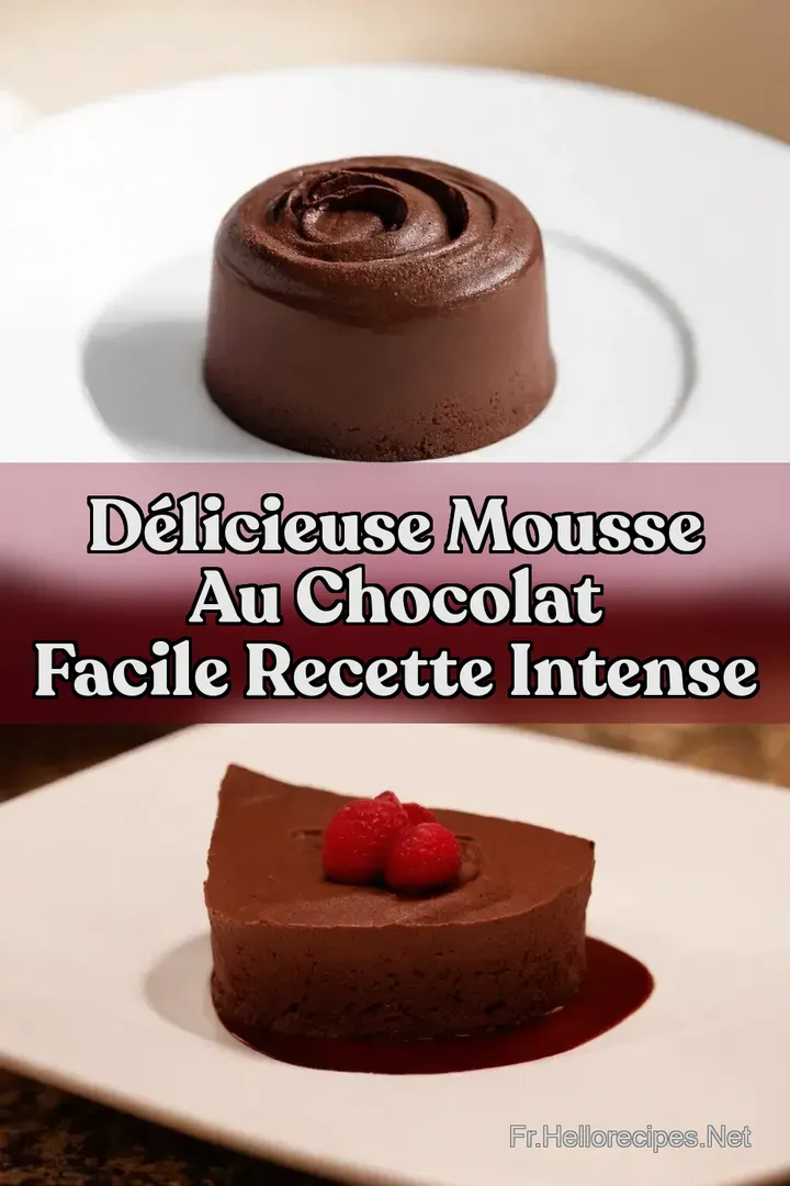 D&eacute;licieuse Mousse au Chocolat Facile Recette Intense
