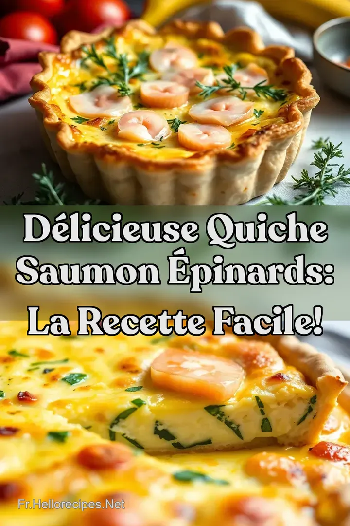 Délicieuse Quiche Saumon Épinards: La Recette Facile! : ÉPINGLER POUR PLUS TARD Délicieuse Quiche Saumon Épinards: La Recette Facile!