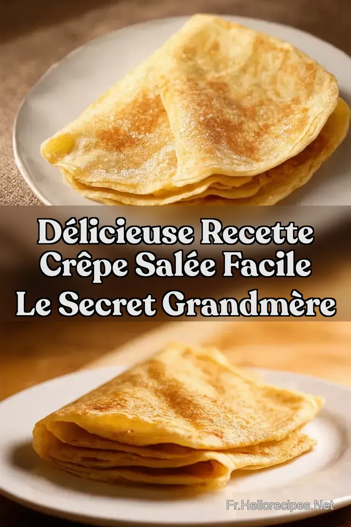 D&eacute;licieuse Recette Cr&ecirc;pe Sal&eacute;e Facile Le Secret GrandM&egrave;re