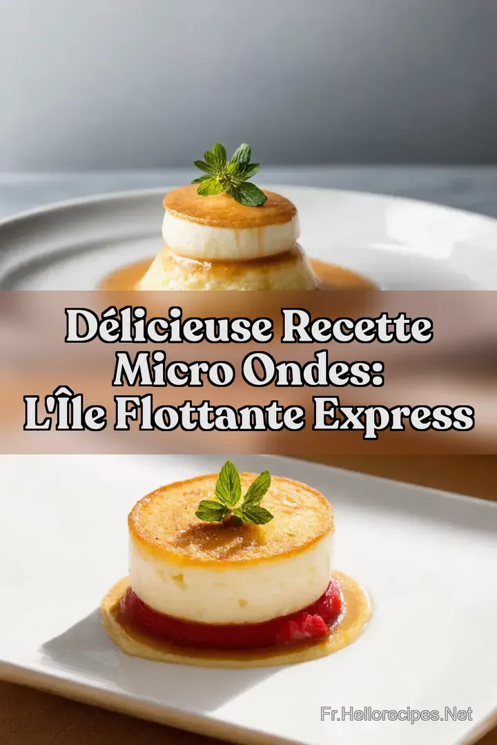 Délicieuse Recette Micro Ondes: L' île Flottante Express : ÉPINGLER POUR PLUS TARD Délicieuse Recette Micro Ondes: L' île Flottante Express