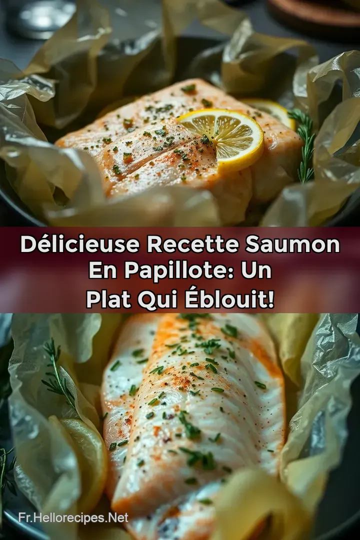 Délicieuse Recette Saumon en Papillote: Un Plat Qui Éblouit! : ÉPINGLER POUR PLUS TARD Délicieuse Recette Saumon en Papillote: Un Plat Qui Éblouit!