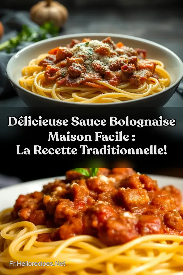 Délicieuse Sauce Bolognaise Maison Facile : La Recette Traditionnelle!