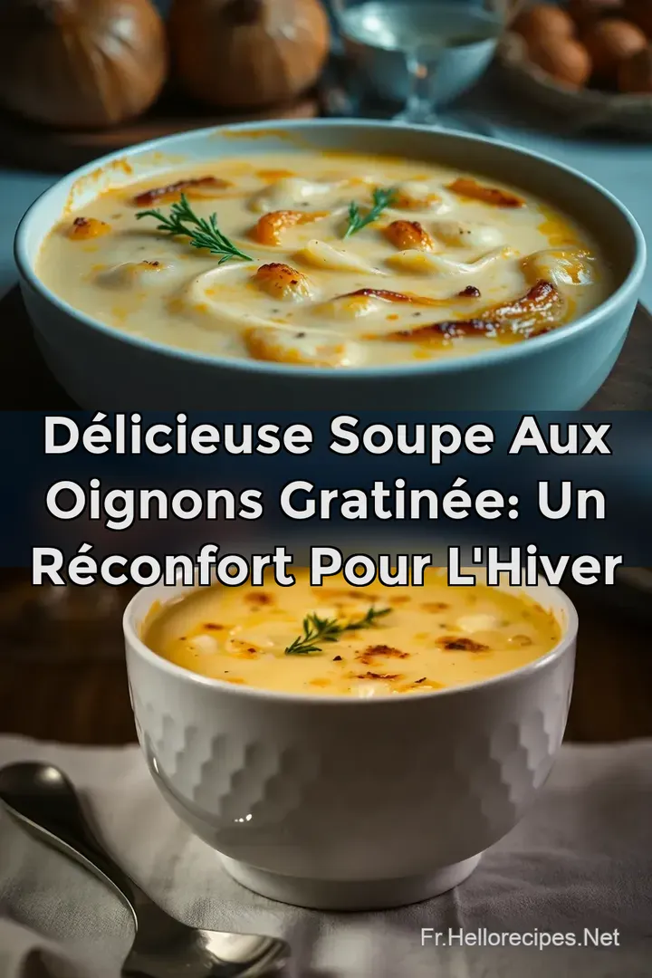D&eacute;licieuse Soupe aux Oignons Gratin&eacute;e: Un R&eacute;confort pour l Hiver