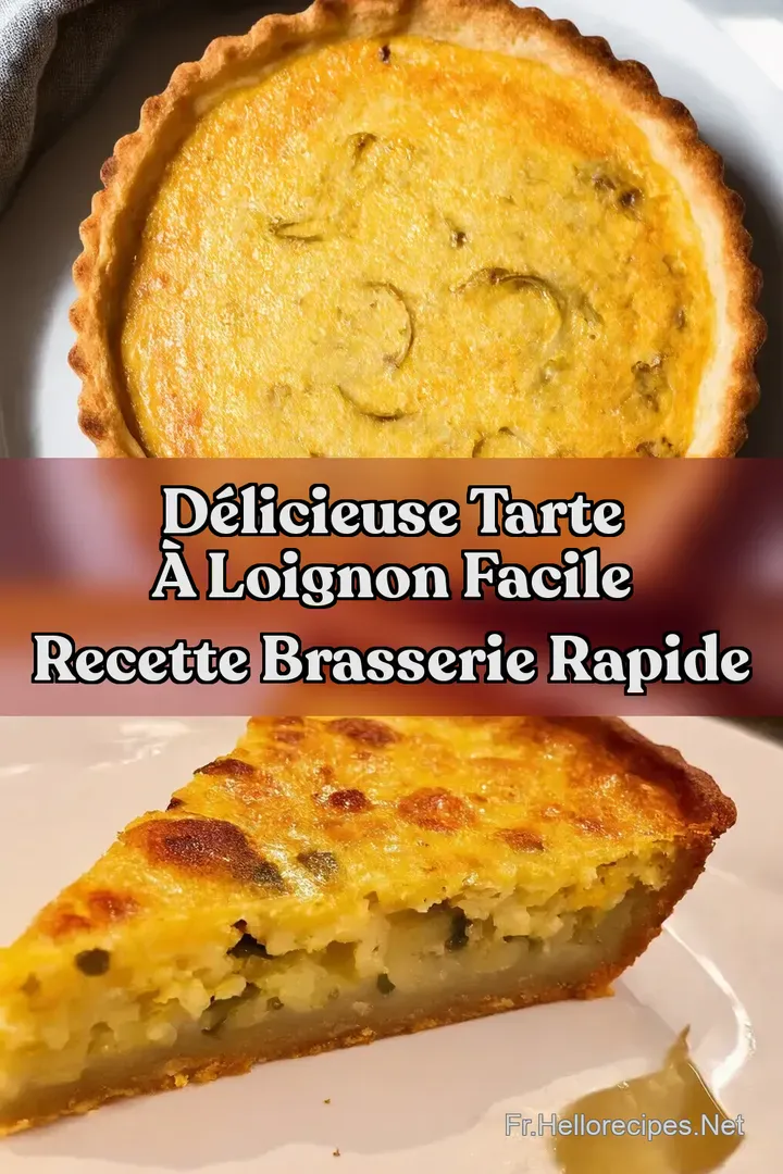DÉLICIEUSE tarte à loignon facile Recette brasserie rapide