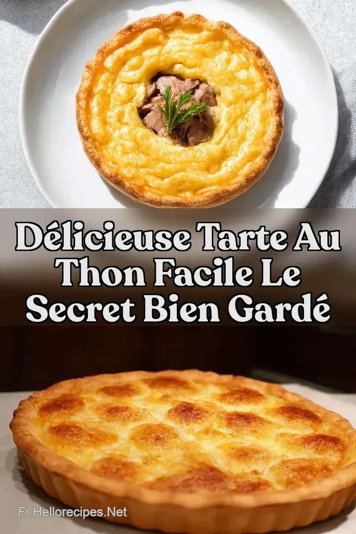 D&eacute;licieuse Tarte au Thon Facile Le Secret Bien Gard&eacute;