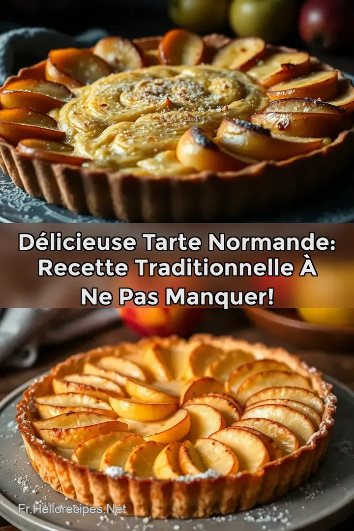 Délicieuse Tarte Normande: Recette Traditionnelle à Ne Pas Manquer! : ÉPINGLER POUR PLUS TARD Délicieuse Tarte Normande: Recette Traditionnelle à Ne Pas Manquer!