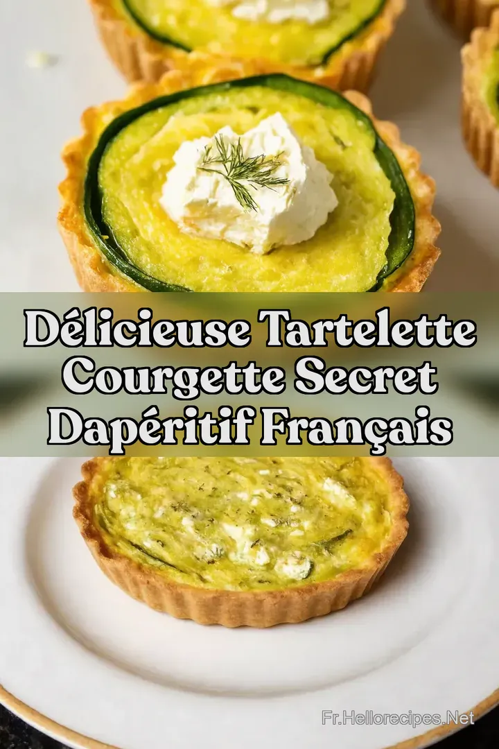 D&eacute;licieuse Tartelette Courgette Secret dAp&eacute;ritif Fran&ccedil;ais