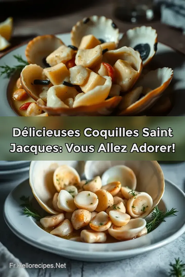 Délicieuses Coquilles Saint Jacques: Vous Allez Adorer! : ÉPINGLER POUR PLUS TARD Délicieuses Coquilles Saint Jacques: Vous Allez Adorer!