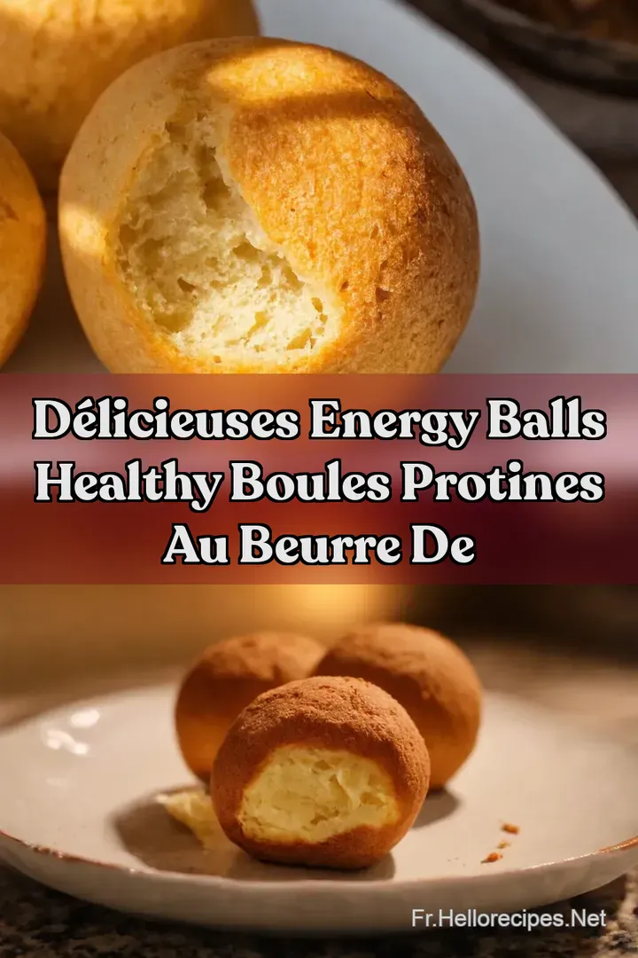 D&eacute;licieuses Energy Balls Healthy Boules protines au beurre de