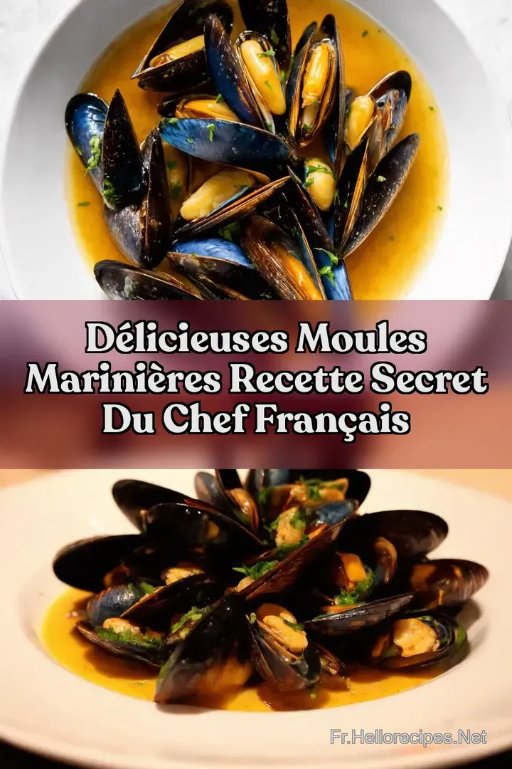 Délicieuses Moules Marinières Recette Secret du Chef Français : ÉPINGLER POUR PLUS TARD Délicieuses Moules Marinières Recette Secret du Chef Français